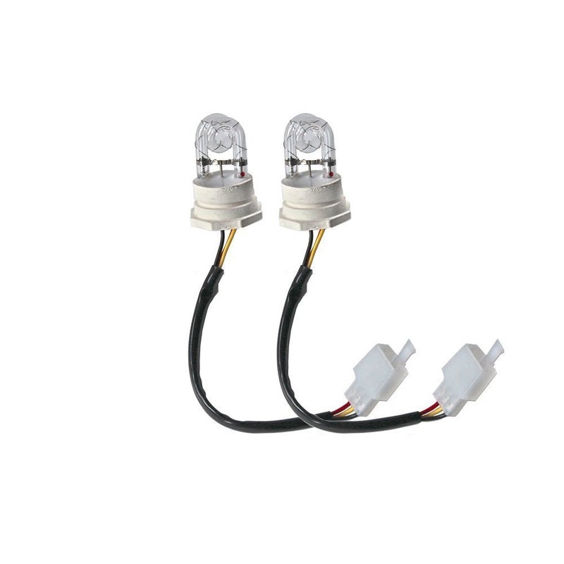 SMALLFATW White Light Hide Away Strobe Bulbs for 80w / 120w / 160w Kits Headlight Replacement Bulbs, 2 PCS - Image 1